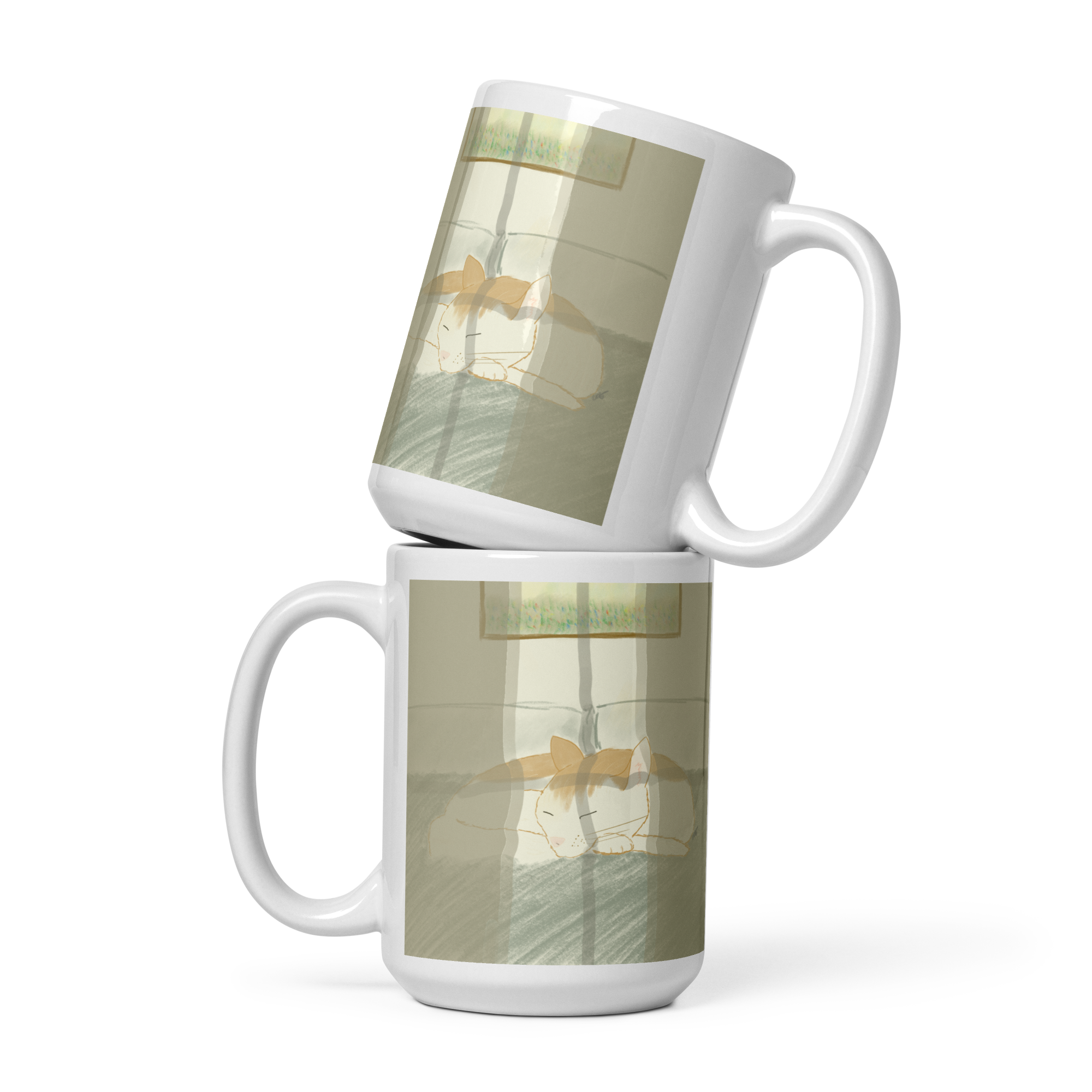 image of mug with 'Lullaby For Morning' artwork